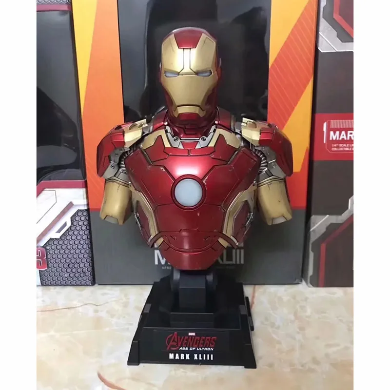 

Iron Man MK 43 Bust Light Mark XLIII PVC Action Figure Toy Doll Gift