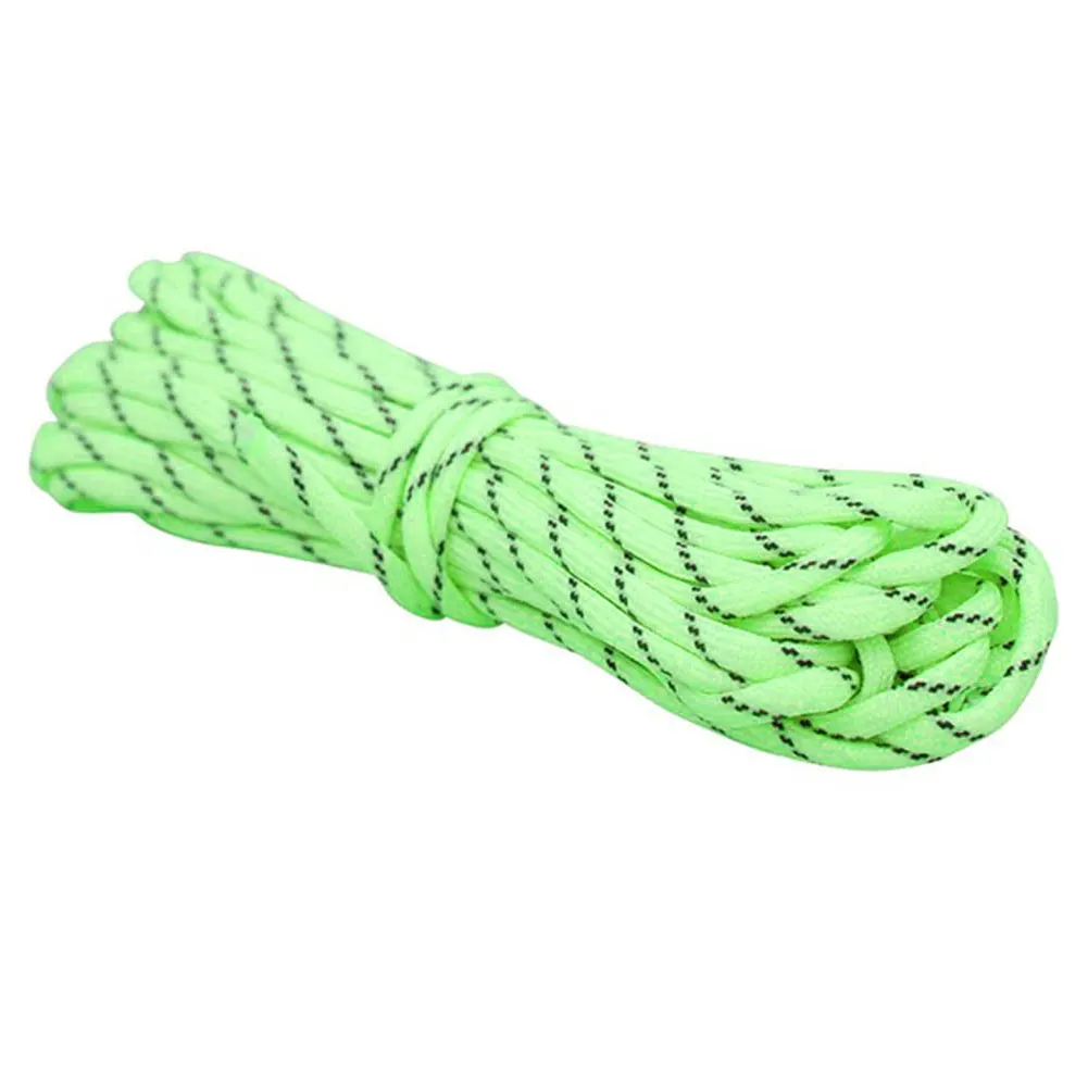 في الهواء الطلق التخييم مظلة حبل في الهواء الطلق Multifuncational Paracord مضيئة مظلة حبل التخييم المعدات أدوات إنقاذ