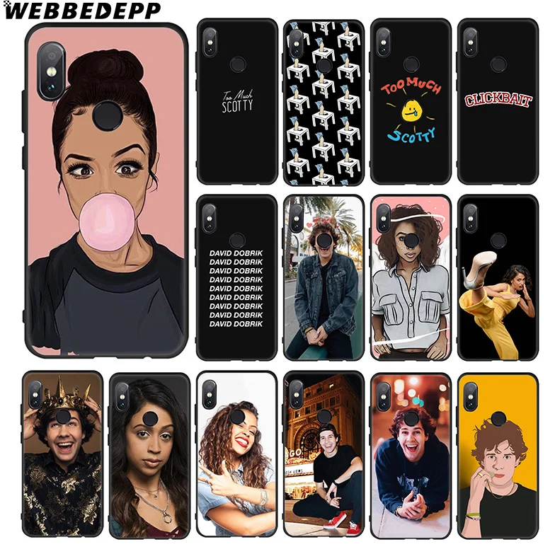WEBBEDEPP Liza Koshy David Dobrik Soft Case for Xiaomi 9 8 SE 6 A1 A2 Lite MIA1 MIA2 MI8 MI6 MAX 3 POCOPHONE F1 |