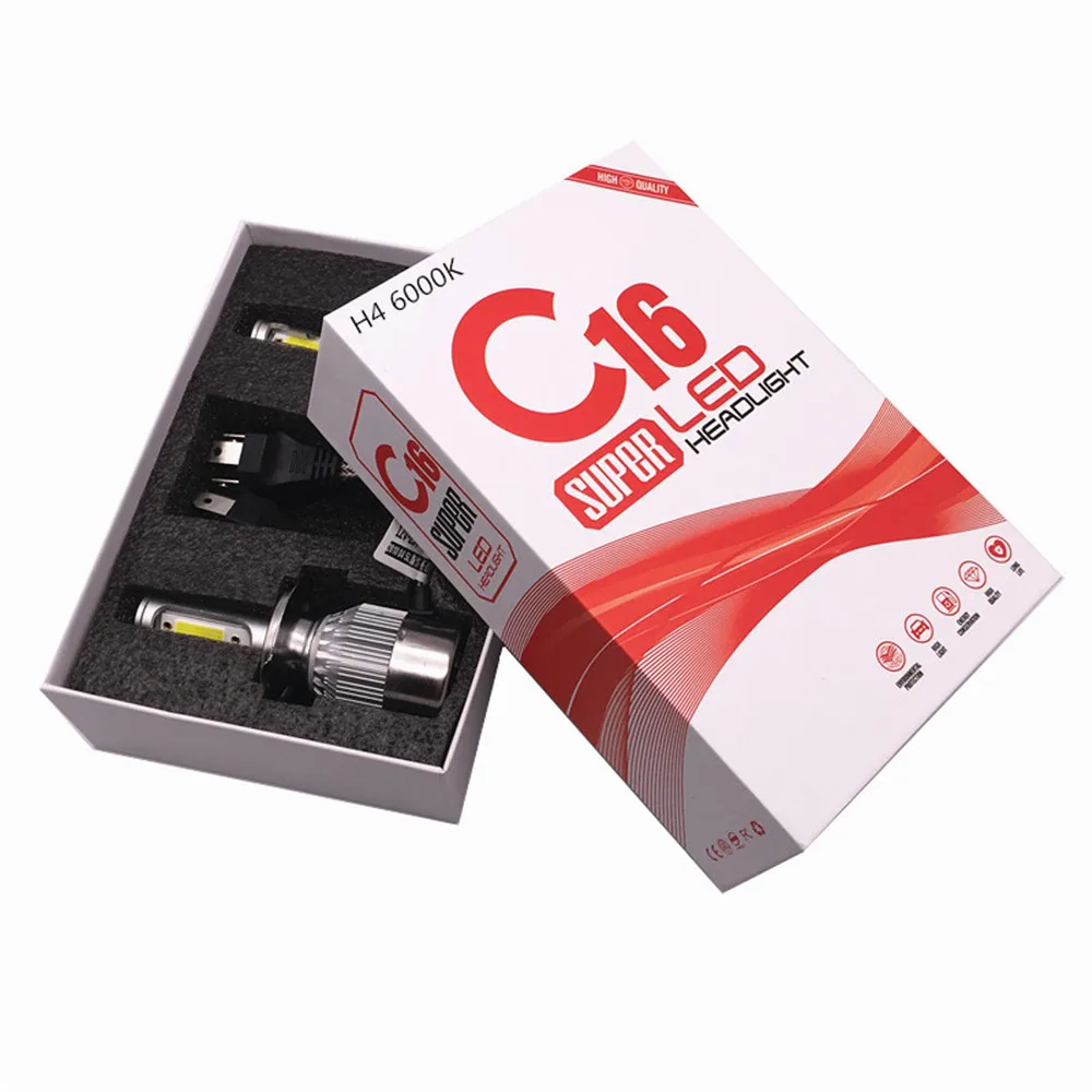 

2X 9005 Hb3 9006 Hb4 Car Headlights Car Led Light Bulbs H1 H4 H7 H11 6000K led 12v C16 Led for Mitsubishi Grandis 2003 2004-2009