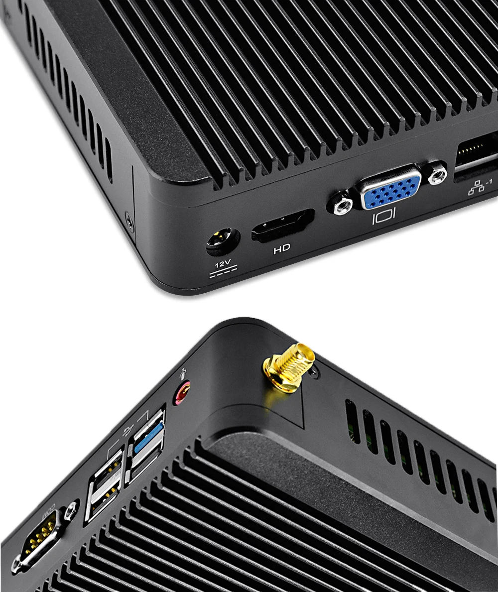 Новый тонкий клиент Pfsense J1800 Linux 2 Ethernet Lan Barebone Системы настольный компьютер Ubuntu12V мини-ПК промышленного X86 Win10 сервер