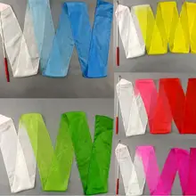 3 м длина 5 Mommes Habotai поклонение Шелковый стример художественная гимнастика балетный танец стример вертлюга палочка