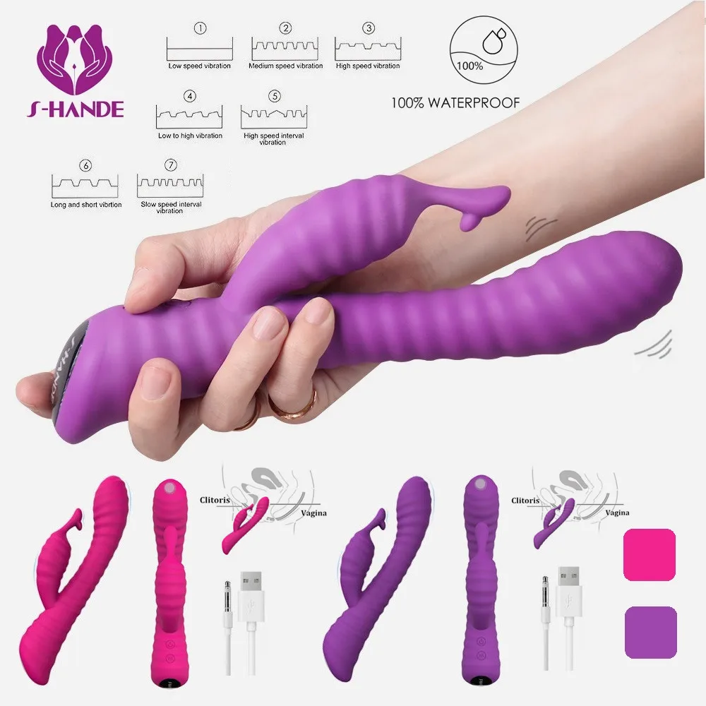 7 Speed of Vibrations Powerful Rabbit Vibrators for Women G Spot Massage Vagina and Clitoris Adult Sex Toys | Красота и здоровье
