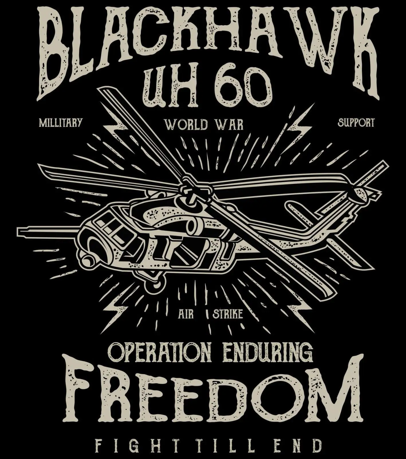 2019 Новая модная мужская футболка Black Hawk UH60 военная вертолет США взрослая унисекс &