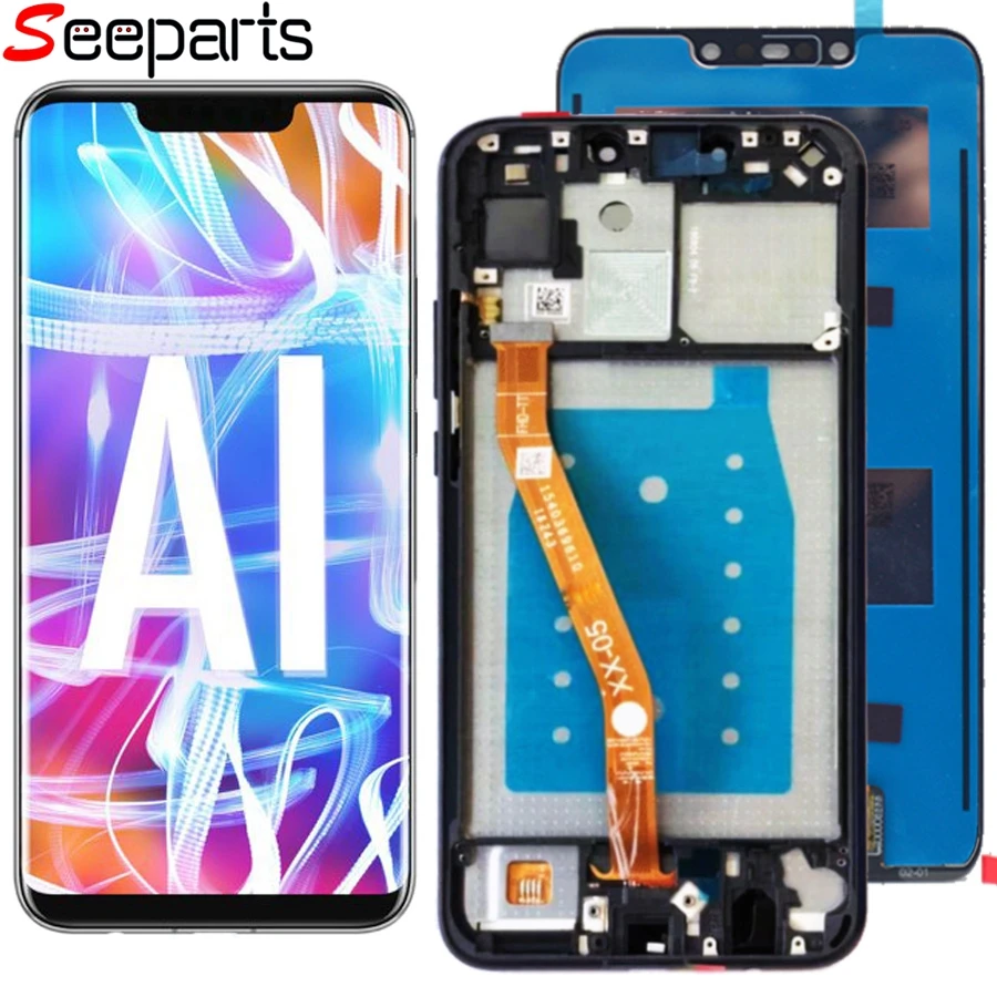 Скидка Оригинальный Новый ЖК huawei mate 20 lite ЖК дисплей кодирующий преобразователь сенсорного экрана в сборе Замена mate 20 lite huawei mate 20 lite font b lcd b font