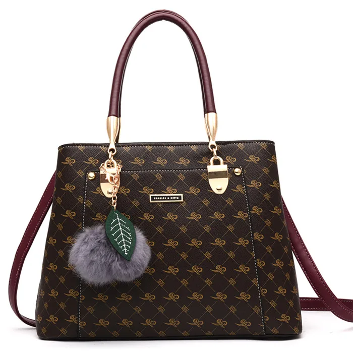 Роскошные сумки, женские сумки, дизайнерские брендовые кожаные сумки, женские сумки через плечо, сумки-мессенджеры с принтом, женские сумки - Цвет: coffee