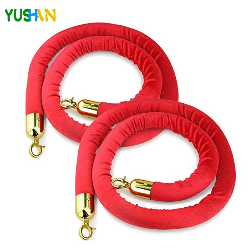 4.5 Ft Red Velvet Rope 1.5