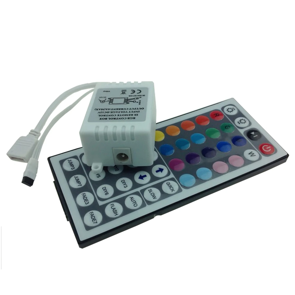 cheap 44 Keys Led Controller LED IR RGB Controler LED Lights Controller IR Dimmer DC12V 6A For RGB SMD 3528 5050 LED Strip 1PCS BA
