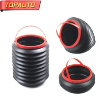 TopAuto 4L de Alta Qualidade caixa de Armazenamento de Carro Dobrável Retrátil Balde Carro de Lixo Balde de Água Criativa Acessórios Do Carro Mais Limpo