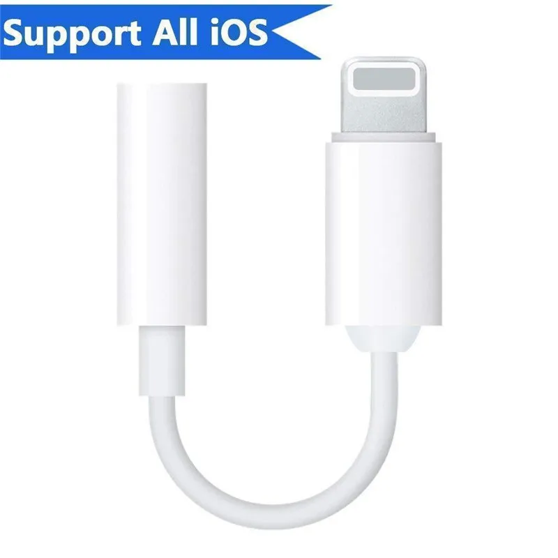 

Lightning to 3.5 mm Jack AUX Adapter Earphone Headset Charger Connecting Line Cable For iPhone X/ 7 / 7 Plus/ 8/ 8 Plus