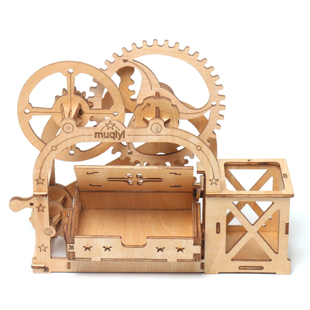 

Pen Holder Stationery School Students Combination Assembling Office Wooden DIY Gifts Storage Box Desk Organizer Practical Hollow