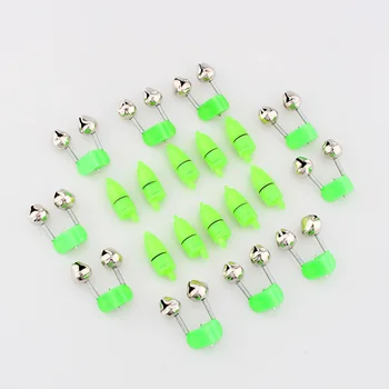 

10pcs LED Flash Light Night Electronic Fishing Bite Alarm Finder Lamp Double Twin Bells Tip Clip On Fishing Rod Tackle