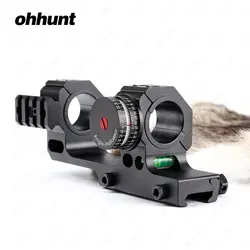 Ohhunt Высокая точность 1 "30 мм смещение Bi-direction Picatinny кольца для прицела Weaver Scope Mount w/Angle косинусный индикатор Kit и уровень пузырьков