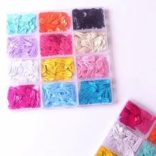 50Pcs/Box Korean Hairpins Small 3cm Hair Clips Kids Metal Snap Headwear Cute Girls Waterdrop Candy Color Hair Accessories