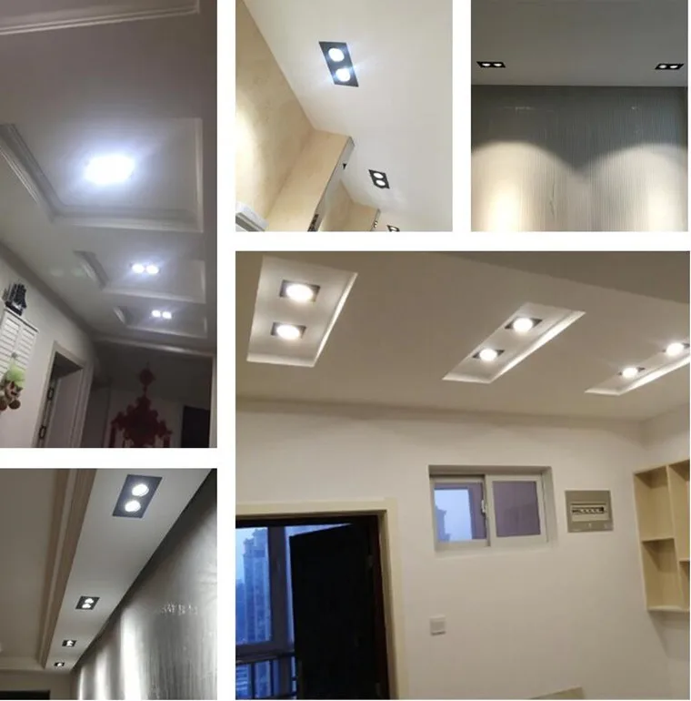 Dimmable Recessed COB LED Downlights 10W20W LED Ceiling Spot Lights AC85-265V LED Ceiling Lamps Warm Cold White Indoor Lighting