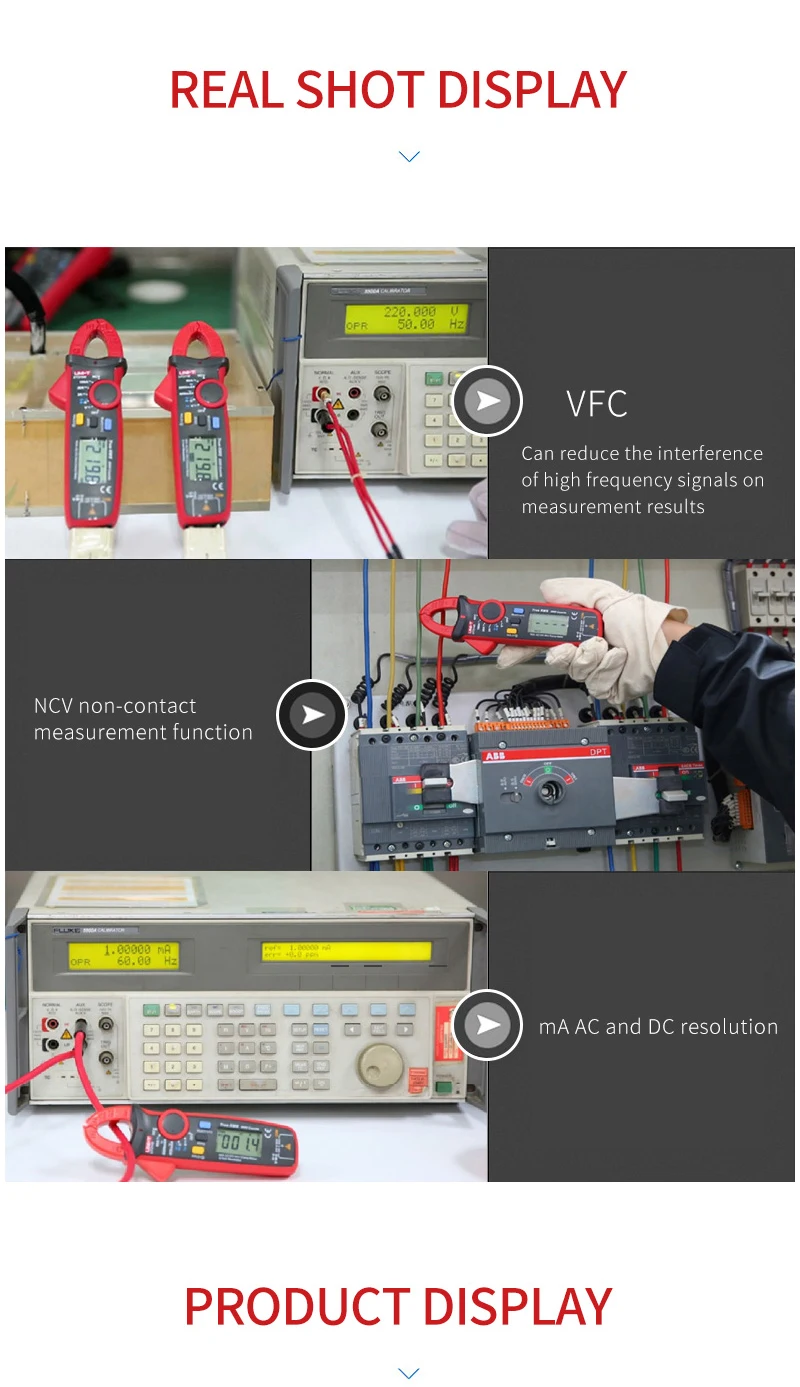 Блок UT210E True RMS мини Цифровые клещи AC/DC напряжение тока Авто Диапазон VFC емкость Бесконтактный мультиметр UT/210A/B