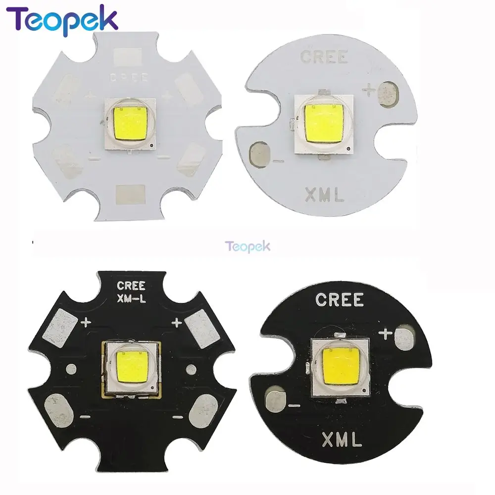 Светодиодный фонарь CREE XML2, 10 Вт, белый, нейтральный, белый, теплый, высокая мощность, 16 мм, 20 мм