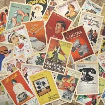 

32pcs Vintage Poster Postcard Set / Greeting Card Assorted / Birthday Cards Lot