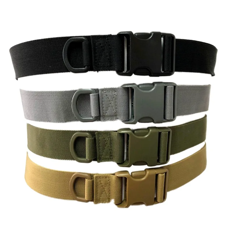

4 Colors Waistbelt Nylon Plastic Buckled Adjustable Belt Waistband For Camping Hiking Outdoor Training Sports
