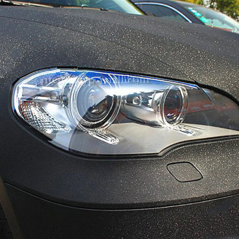 Black Sanding Glitter Vinyl Film Sticker-5