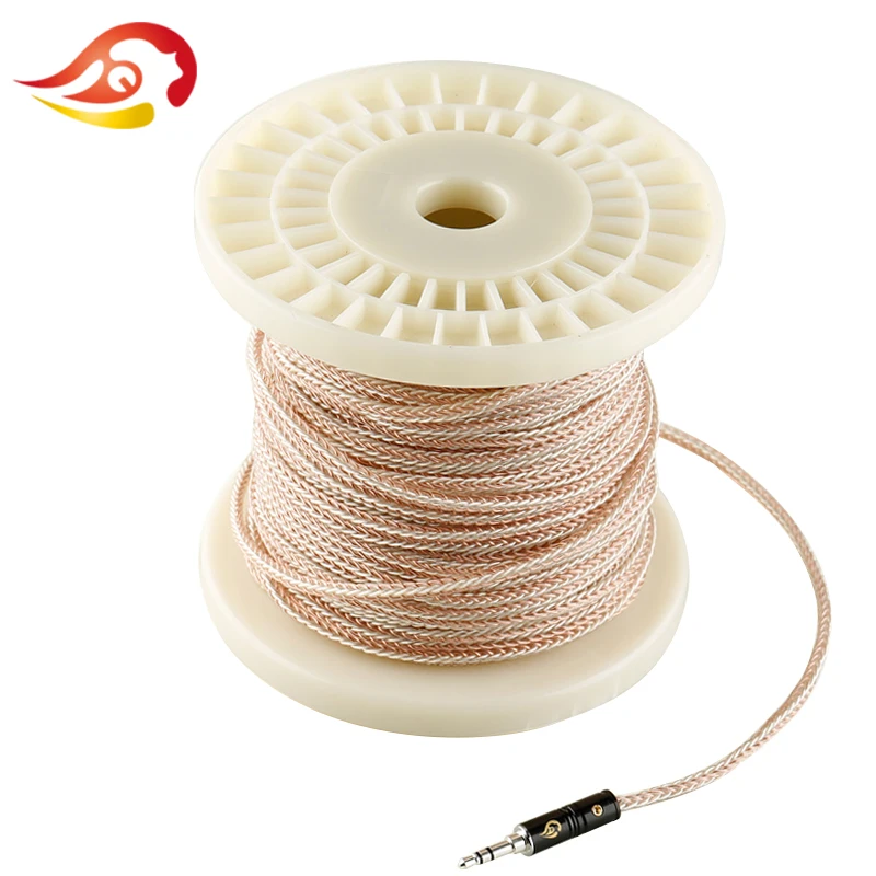 

QYFANG Flexible 1.0m 8 Core Earphone Upgrade Cable Detachable Cord DIY HiFi Headphone Stereo Soft PVC Solder Wire 8 Drives Line