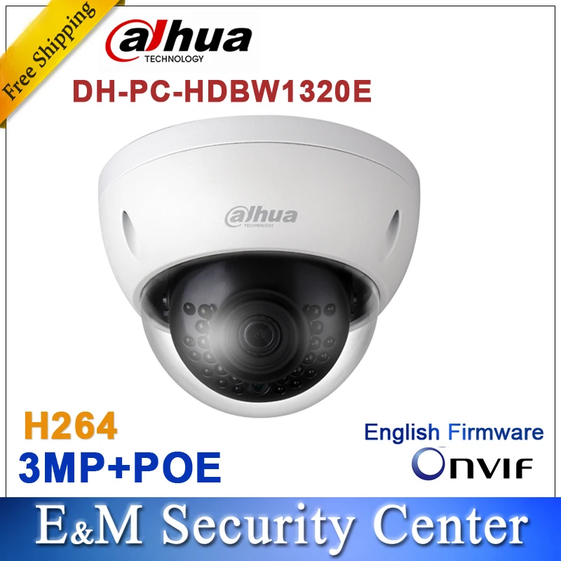 Original Dahua 3MP IPC-HDBW1320E dome IP Camera HD Network IR security cctv Dome IP CCTV Camera Support POE IPC-HDBW1320E Original Dahua 3MP IPC-HDBW1320E dome IP Camera HD Network IR security cctv Dome IP CCTV Camera Support POE IPC-HDBW1320E