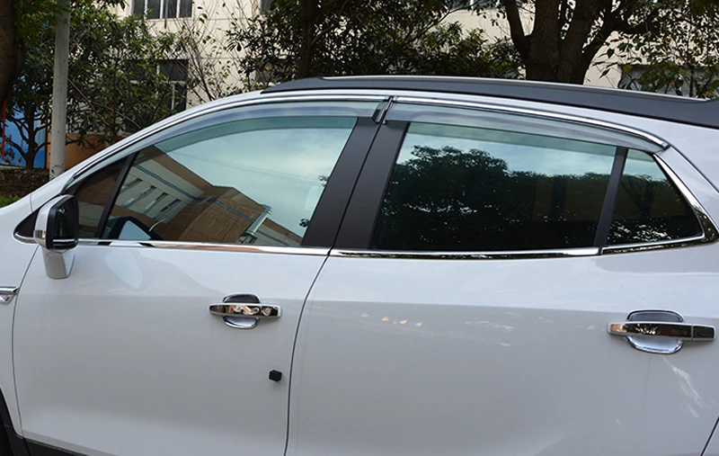 Автомобильная светодиодная лампа Опель МОККА/Buick Encore 2013- 4 шт. пластиковые боковые двери окна козырек вентиляционное отверстие Защита от солнца и дождя щит дефлектор