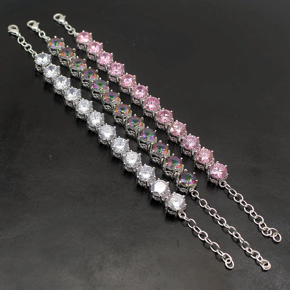 

Marvelous Fashion Women Bracelets Multiple Styles 925 Sterling Silver Bracelet Length 7-8 inch Adjustable EHBK-036