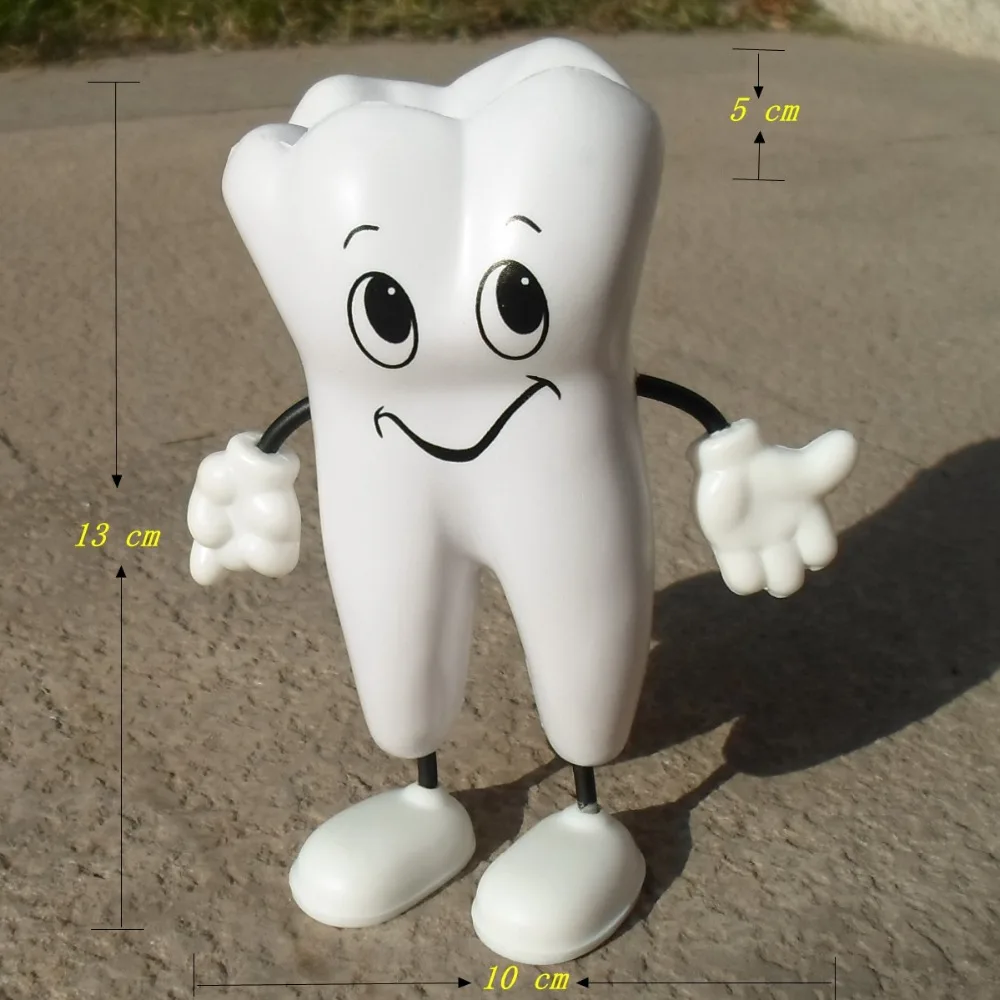 Tooth Figure Squeeze Toy Soft PU Foam Tooth Stress Reliever Dentistry