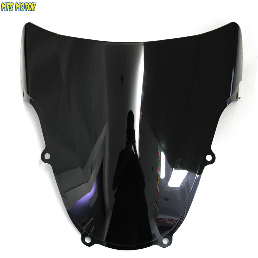 Motorcycle Part Double Bubble Windshield/Windscreen Black For Suzuki