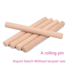 Деревянная скалка для выпечки из твердой древесины