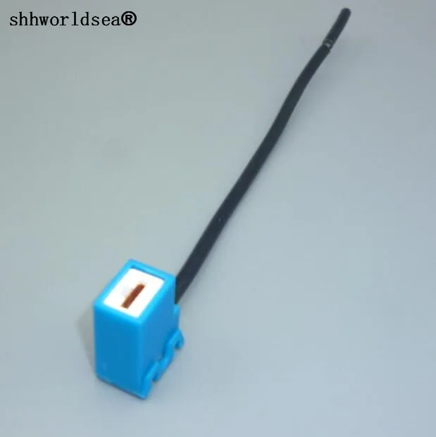 shhworldsea 1/2/5/10/100pcs Free shipping H1 H3 female ceramic Headlight Wiring Harness plug lamp holder bend socket connector | Автомобили