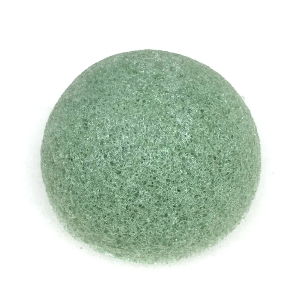 4 цвета натуральный Konjac Sponge уход за кожей лица для очистки губка для мытья Косметические Puff отбеливание глубоко очищая поры Губка Puff