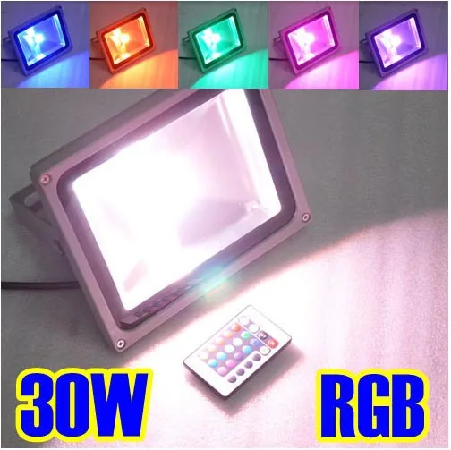 

High Power IP65 Waterproof 30W LED Flood Light RGB Outdoor Lamp Retail & Wholesale  2years Warranty