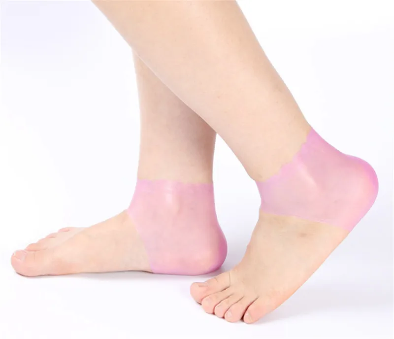 1 пара силиконовых гелевых носков для пятки, средство для ухода за ногами, Защита ног, облегчение боли, защита от трещин, увлажнение омертвевшей кожи, удаление носков, Wi