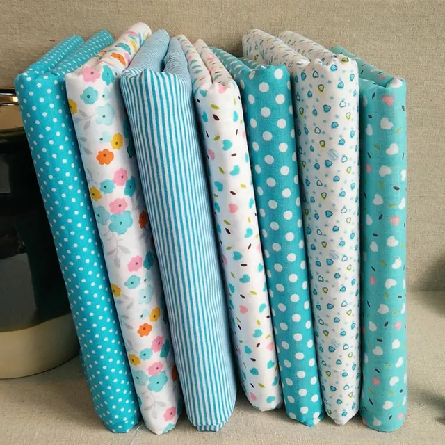 7Pcs Patchwork Cotton Fabric Quilting Patchwork Printed Fabric Quilt