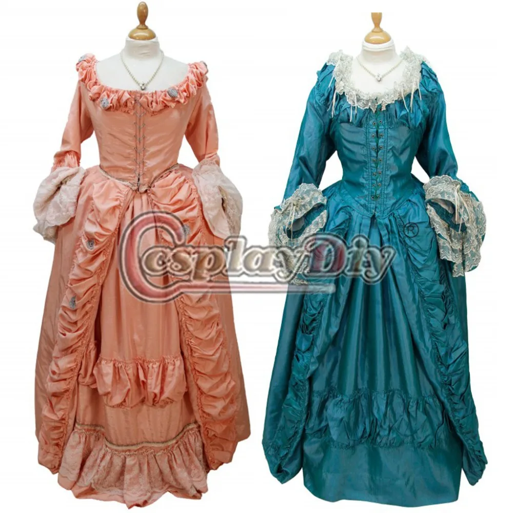 

Cosplaydiy Custom Made Georgian Century Cinderella Belle Ball Gown Dress Women Rococo Marie Antoinette Baroque Dress L320