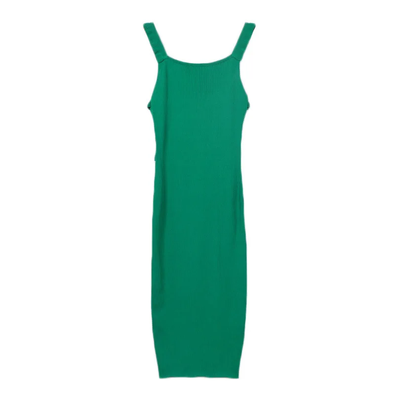 

2019 Summer Sweater Dress Women Party Club Sexy Off Shoulder Bandage Celebrity Elegant Green Backless vestidos verano