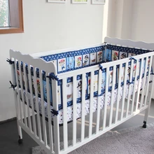 Промо-акция! 5 шт., детская кроватка для малышей, детская кроватка, защита на кроватку, простыня для детской кроватки, хлопок, с принтом, бампер,(4 бампера+ чехол для кровати