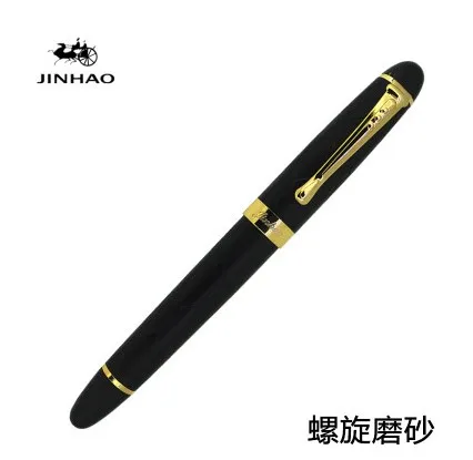 Jinhao X450 классический толстый корпус 1,0 мм изгиб перо каллиграфия ручка Высокое качество Металл перьевая ручка Роскошные чернила подарочные ручки для письма - Цвет: 23