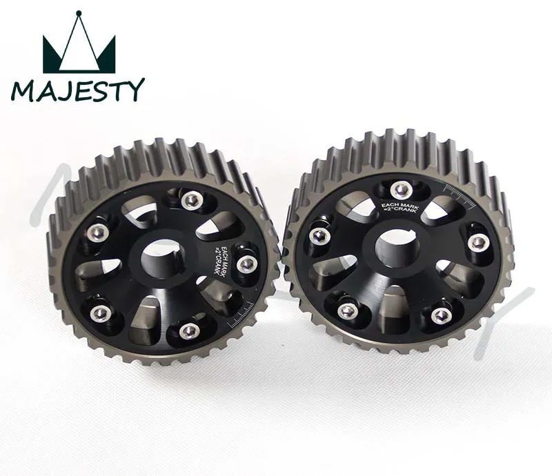 Комплект шкивов для CAM GEARS CIVIC B16A B18C INTEGRA DC2 88-00 2 шт. черный |