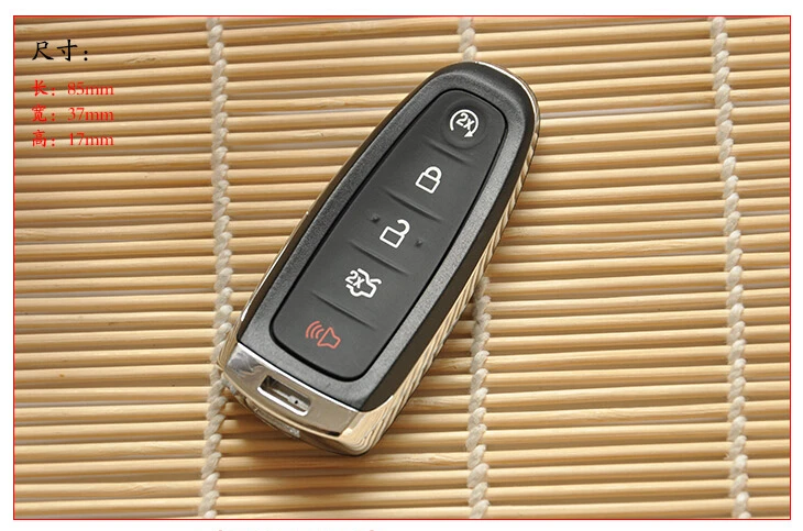 

ORIGINAL 5 BUTTONS REPLACEMENT SMART REMOTE KEY SHELL CASE FOR FORD EDGE LINCOLN MKX MKS MKT FOB KEY COVER WITH SPARE SMALL KEY