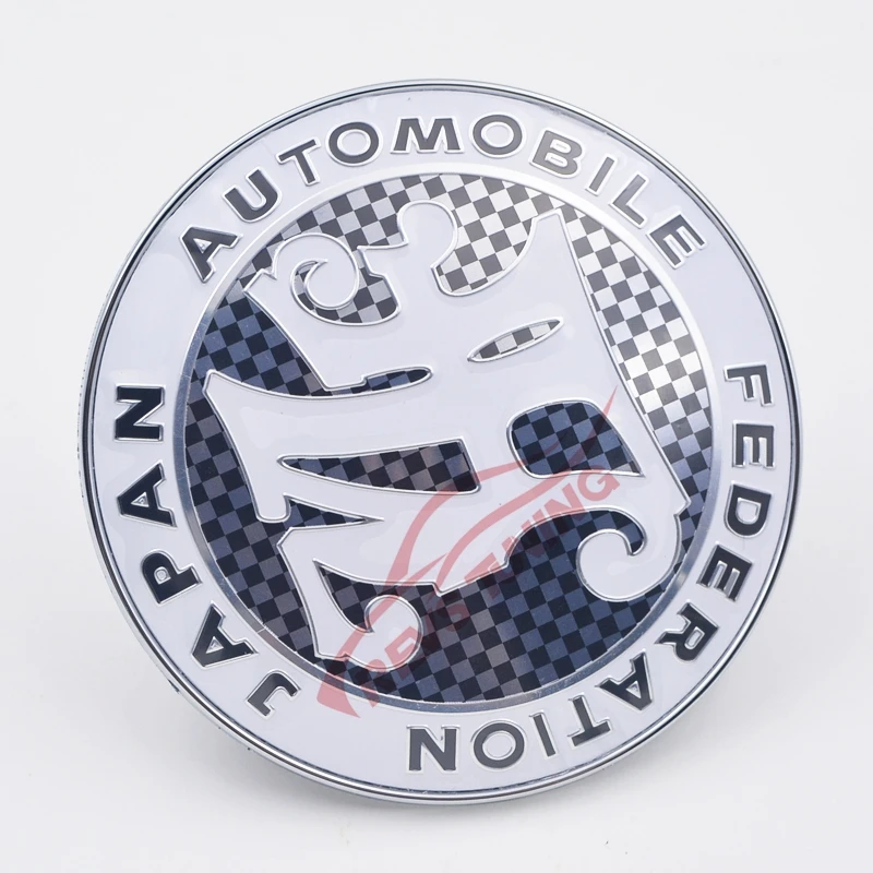 

Universal Fitting Diameter 9cm Carbon Fiber Look Style Car Front Grille JAF Badge Emblem