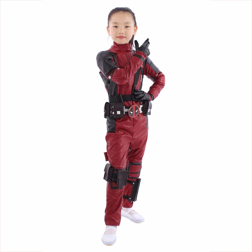 

superhero Cosplay Costume for KIDS BOYS GIRLS red jumpsuit superhero cosplay costume custom made outfit