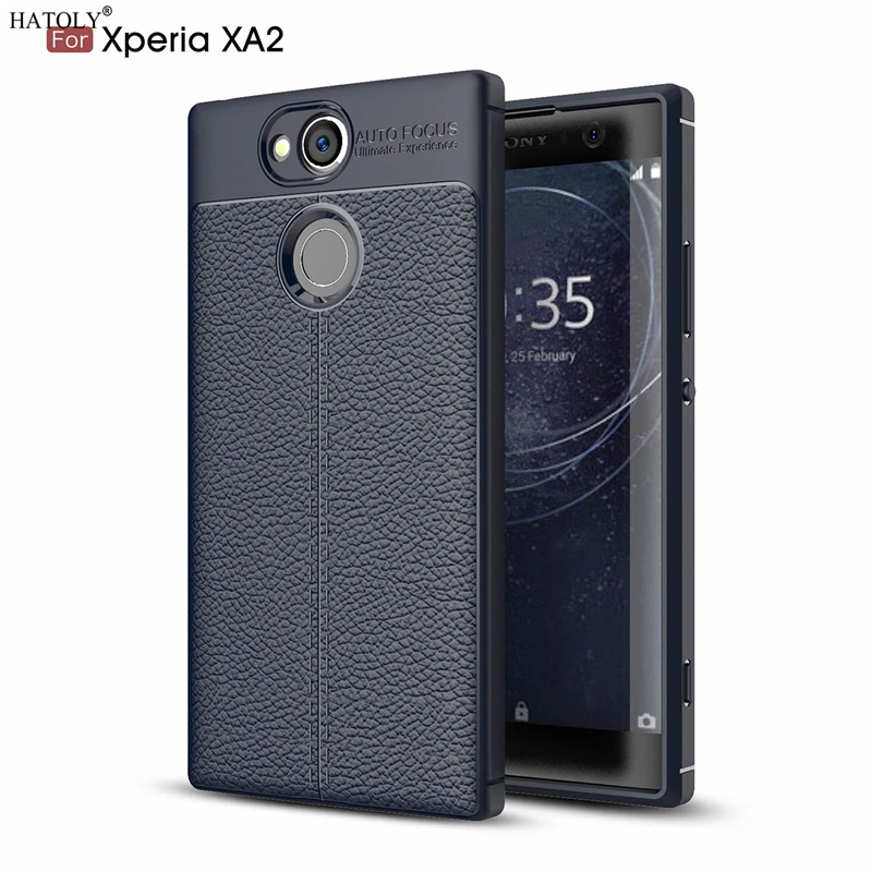 Чехол HATOLY для Sony Xperia XA2 грязестойкая Мягкая силиконовая задняя крышка из ТПУ с