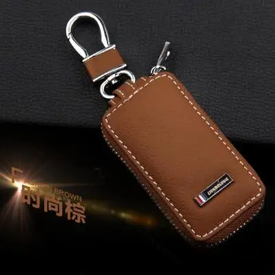 

Lion Bolong Khaki leather key case Classic Car Key ring For Toyota Peugeot Volvo KIA Skoda Fiat Opel Hyundai Mazda Jaguar Key
