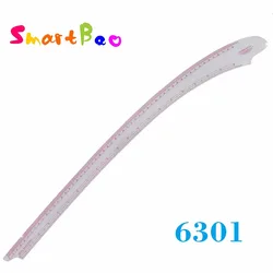 Règle à bras incurvé en PVC, 55cm/20 pouces, bâton courbe français Flexible pour le Design de mode; #6301 