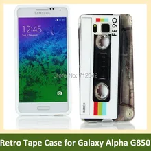 OEEKOI Retro Cassette cinta Radio funda de gel y TPU blanda caja del teléfono para Samsung Galaxy alfa G850 envío gratis