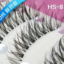 Dhl 500 набор 10 пар/уп. натуральные черные длинные разреженные пересекающиеся накладные ресницы инструменты для макияжа накладные ресницы