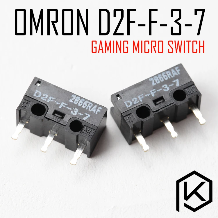 

omron d2f-f-3-7 5pcs Free shipingMicro Switch Microswitch for Mouse service life 2000W gaming micro switch white point